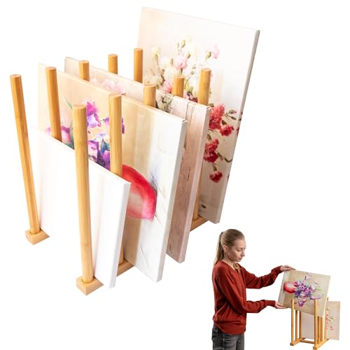 ODOXIA Holz Leinwand Aufbewahrungsregal | Drying Rack zum sicheren Aufbewahren für Kunstwerke | Paint Rack für Galerie, Atelier, Studio, Zuhause, Schule Art storage rack ODOXIA Holz Leinwand Aufbewahrungsregal | Drying Rack zum sicheren Aufbewahren für Kunstwerke | Paint Rack für Galerie, Atelier, Studio, Zuhause, Schule Art storage rack von ODOXIA