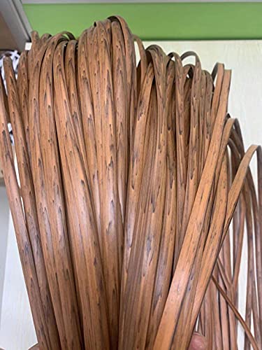 ODSK Rattan-Möbel-Reparatur-Set, Korbgeflecht, Farbverlauf, Holz, flaches Kunststoffgeflechtmaterial für die Installation von Rattan-Möbeln und Gartenmöbeln, 500 g (Holz) von ODSK