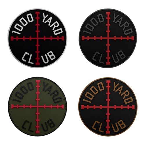 1000 Yard Club PVC Tactical Moral Patches Sniper Military Outdoor Rucksack Armband Badges 8cm von ODSS