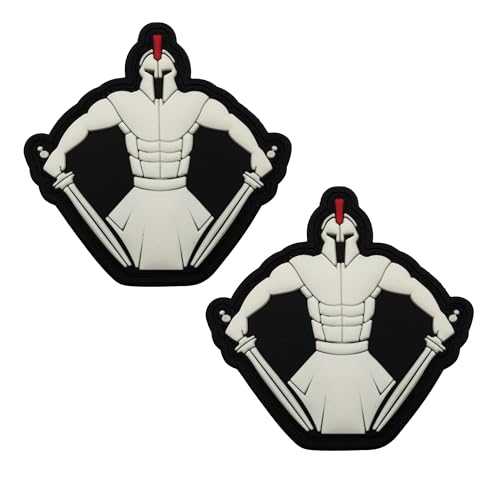 3D PVC Spartan Warrior Patches, Glow in Dark, Luminous Patch Appliques Outdoor Backpack Badges, 3.15 x 3.15 Inch, Black 3D PVC Spartan Warrior Patches, Glow in Dark, Luminous Patch Appliques Outdoor Backpack Badges, 3.15 x 3.15 Inch, Black von ODSS