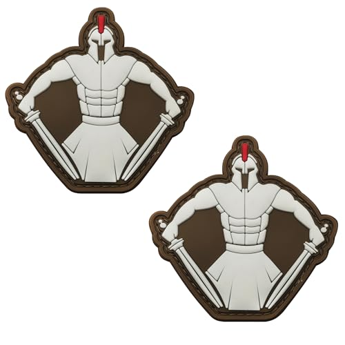 3D PVC Spartan Warrior Patches, Glow in Dark, Luminous Patch Appliques Outdoor Backpack Badges, 3.15 x 3.15 Inch, Brown 3D PVC Spartan Warrior Patches, Glow in Dark, Luminous Patch Appliques Outdoor Backpack Badges, 3.15 x 3.15 Inch, Brown von ODSS