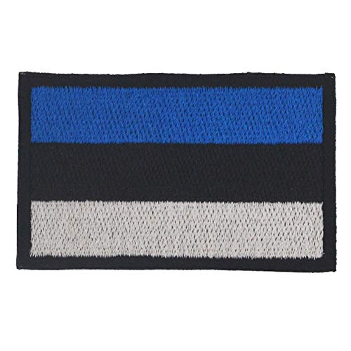 Aufnäher mit Estland-Flagge, bestickt, zum Aufbügeln oder Aufnähen, Motiv: taktische Militärmoral, lustige Flicken, Applikationen mit Klettverschluss, Rückseite von ODSS
