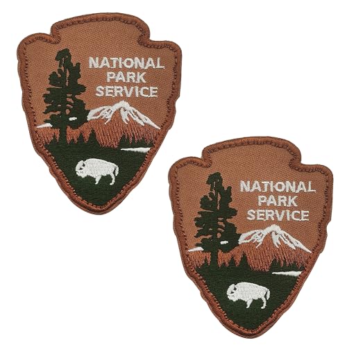 Aufnäher mit Motiv National Park Service, bestickt, Abenteuer, Outdoor, Entdecker, Souvenir, Reisen, Urlaub, Vintage, Natur, Applikation mit Klettverschluss auf der Rückseite für Rucksack, Jacke, Aufnäher mit Motiv National Park Service, bestickt, Abenteuer, Outdoor, Entdecker, Souvenir, Reisen, Urlaub, Vintage, Natur, Applikation mit Klettverschluss auf der Rückseite für Rucksack, Jacke, von ODSS