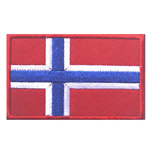 Aufnäher mit Norwegen-Flagge, bestickt, zum Aufbügeln oder Aufnähen, Motiv: taktische Militärmoral, lustige Flicken mit Verschluss und Klettverschluss Aufnäher mit Norwegen-Flagge, bestickt, zum Aufbügeln oder Aufnähen, Motiv: taktische Militärmoral, lustige Flicken mit Verschluss und Klettverschluss von ODSS