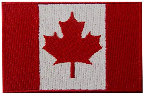 Bestickter Aufnäher mit Kanada-Flagge, kanadisches Ahornblatt, zum Aufbügeln, National-Emblem Bestickter Aufnäher mit Kanada-Flagge, kanadisches Ahornblatt, zum Aufbügeln, National-Emblem von ODSS