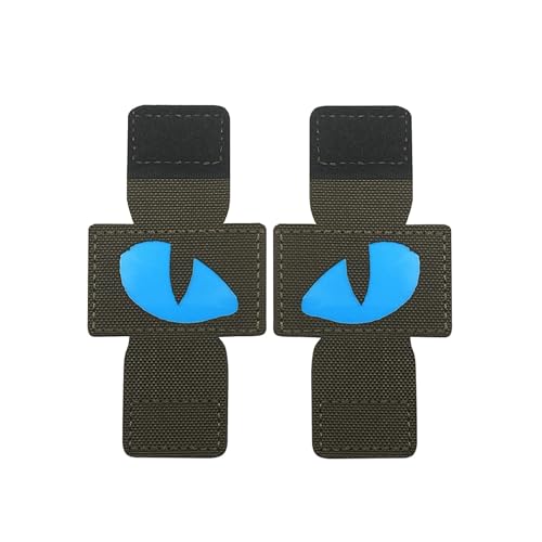 Blaue Augen, leuchtet im Dunkeln, lasergeschnitten, Tigeraugen, leuchtende Aufnäher, dekorative Applikationen, taktisches Moral, Militär-Emblem, Kampfarmband, 8,5 x 4,1 cm Blaue Augen, leuchtet im Dunkeln, lasergeschnitten, Tigeraugen, leuchtende Aufnäher, dekorative Applikationen, taktisches Moral, Militär-Emblem, Kampfarmband, 8,5 x 4,1 cm von ODSS