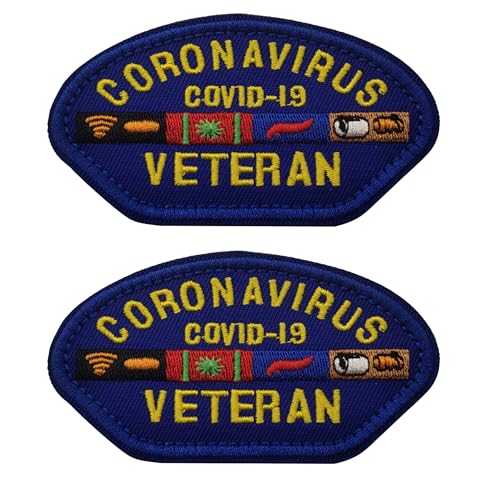 COVID-19 Coronavirus Veteran Embroidered Patches Appliques, Tactical Combat Armband Badges Dekorativer Patch für Rucksäcke, Kleidung, Jacken, Hut, 9 x 5 cm COVID-19 Coronavirus Veteran Embroidered Patches Appliques, Tactical Combat Armband Badges Dekorativer Patch für Rucksäcke, Kleidung, Jacken, Hut, 9 x 5 cm von ODSS
