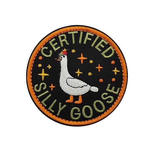 Certified Silly Goose Embroidered Patch, Funny Goose Hook and Loop Patch, Cute Animal Meme Morale Patch, DIY Applique Accessories for Backpacks, Dog Harnesses, Army Vests, Gym Bags, Hats, Helme Certified Silly Goose Embroidered Patch, Funny Goose Hook and Loop Patch, Cute Animal Meme Morale Patch, DIY Applique Accessories for Backpacks, Dog Harnesses, Army Vests, Gym Bags, Hats, Helme von ODSS