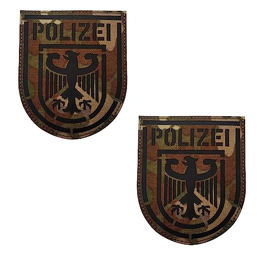 German Polizei Infrarot Reflektierende IR Applikation Patches Deutschland Flagge Adler Applikation Patch Tactical Moral Militär Emblem Abzeichen von ODSS