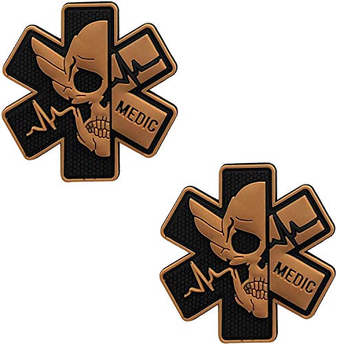 Medic Rubber 3D PVC Patch Medizinischer Sanitäter Taktische Moral Badge Patches Hakenverschluss Rückseite 7,5 x 7,5 cm Blasen von 2 Stück Schwarz / Gelb Medic Rubber 3D PVC Patch Medizinischer Sanitäter Taktische Moral Badge Patches Hakenverschluss Rückseite 7,5 x 7,5 cm Blasen von 2 Stück Schwarz / Gelb von ODSS