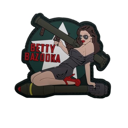 Military Bomb Belle Art Pin-Up Girl PVC Tactical Moral Patches, 8,9 x 8,9 cm Military Bomb Belle Art Pin-Up Girl PVC Tactical Moral Patches, 8,9 x 8,9 cm von ODSS