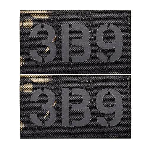 Multicam Schwarz Infrarot IR 3B9 Anrufschild Reflektierende Patches Moral Milit?r taktischer Patch DIY Abzeichen Dekorative Applikationen Camo Digital Schwarz von ODSS