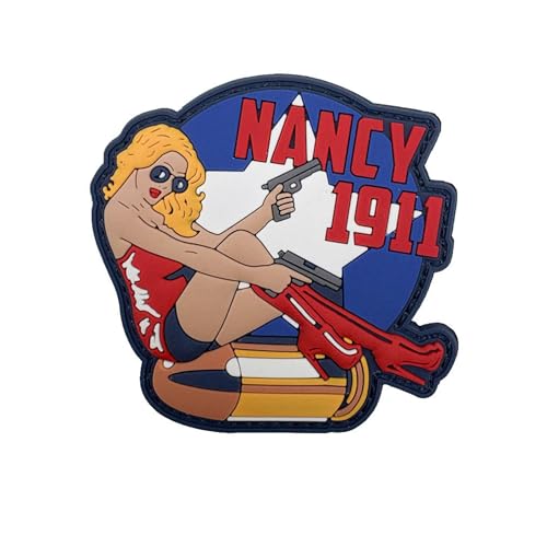 Nancy 1911 Belle Art Pin-Up Girl PVC Tactical Military Moral Patches, 8,9 x 8,9 cm Nancy 1911 Belle Art Pin-Up Girl PVC Tactical Military Moral Patches, 8,9 x 8,9 cm von ODSS
