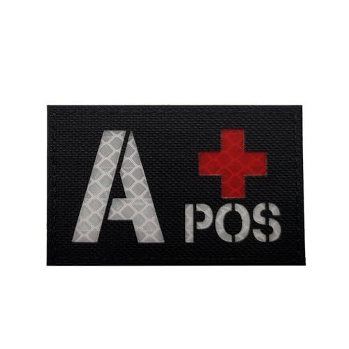 ODSS A Positive Blood Type Luminous Patches Glow in The Dark IR Infrarot Reflective Laser Cut Blood Type A+ Pos Appliques, Tactical Military Moral Badges Fastener Hook and Loop Backing ODSS A Positive Blood Type Luminous Patches Glow in The Dark IR Infrarot Reflective Laser Cut Blood Type A+ Pos Appliques, Tactical Military Moral Badges Fastener Hook and Loop Backing von ODSS