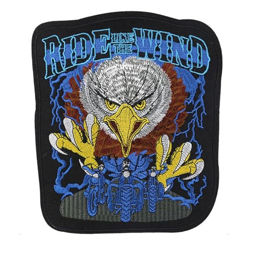 ODSS Bügelapplikationen, großes Motorrad-Biker-Patch-Set, bestickte Flicken, 24,4 x 20,3 cm ODSS Bügelapplikationen, großes Motorrad-Biker-Patch-Set, bestickte Flicken, 24,4 x 20,3 cm von ODSS