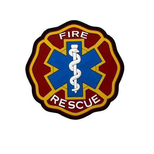 ODSS Feuerrettungs-Patches aus PVC, 7,5 x 7,5 cm, Hakenverschlüsse auf der Rückseite mit Schlaufenmuster, taktische Militärabzeichen ODSS Feuerrettungs-Patches aus PVC, 7,5 x 7,5 cm, Hakenverschlüsse auf der Rückseite mit Schlaufenmuster, taktische Militärabzeichen von ODSS