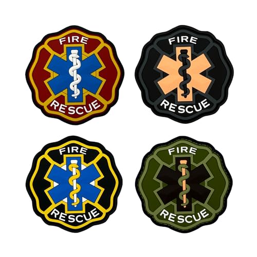 ODSS Feuerrettungs-Patches aus PVC, 7,5 x 7,5 cm, Hakenverschlüsse auf der Rückseite mit Schlaufenmuster, taktische Militärabzeichen ODSS Feuerrettungs-Patches aus PVC, 7,5 x 7,5 cm, Hakenverschlüsse auf der Rückseite mit Schlaufenmuster, taktische Militärabzeichen von ODSS