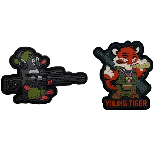 ODSS Young Tiger Taktische Maus, PVC, Militär-Hakenverschluss, 2 Stück ODSS Young Tiger Taktische Maus, PVC, Militär-Hakenverschluss, 2 Stück von ODSS