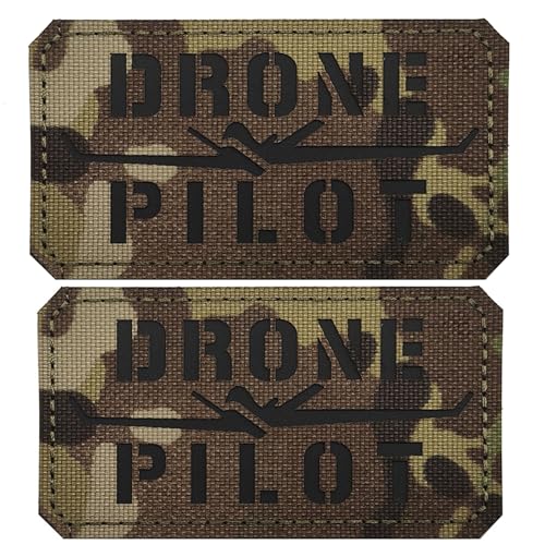 Reflektierende Drohnen-Piloten-Patches, unbemanntes Luftfahrzeug, dekorative Applikationen, taktische Militärmoral, Outdoor-Armband-Abzeichen, 9 x 5 cm, Hakenverschlüsse auf der Rückseite mit Reflektierende Drohnen-Piloten-Patches, unbemanntes Luftfahrzeug, dekorative Applikationen, taktische Militärmoral, Outdoor-Armband-Abzeichen, 9 x 5 cm, Hakenverschlüsse auf der Rückseite mit von ODSS