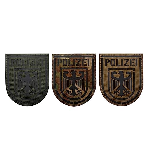 Reflektierende IR-Applikation, Deutschland-Flagge, Adler-Applikation, Patch, taktische Moral-Militär-Emblem, 3 Stück von ODSS