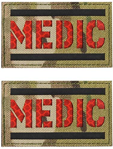 Reflektierende Medic Patches, EMT EMS Sanitäter, medizinischer Stern des Lebens, bestickter Stoffflicken mit Hakenschlaufe auf der Rückseite, für Kleidung, 8,9 x 5,9 cm, 2 Stück Reflektierende Medic Patches, EMT EMS Sanitäter, medizinischer Stern des Lebens, bestickter Stoffflicken mit Hakenschlaufe auf der Rückseite, für Kleidung, 8,9 x 5,9 cm, 2 Stück von ODSS