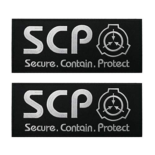 SCP Containment Procedures Foundation Secure Contain Protect Tactical Hook Patch Badges Emblem Applique Hook Patches für Kleidung Rucksack Zubehör (a) von ODSS