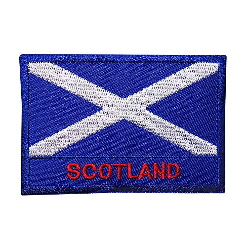 Schottland Flagge gesticktes Emblem Schottland Applique Aufbügeln/Aufnähen Patch Militäruniform Eisenverschluss Haken Auf Emblem von ODSS