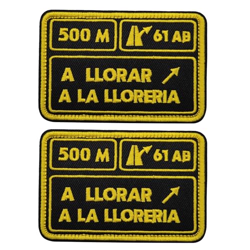 Spanisches Straßenschild Taktische Patches Set, Taktische Moral Embleme Abzeichen Set Humorvolle Gestickte Patches Dekorative Applikationen für Jacken Rucksäcke Uniformen Kleidung, 9 x 6 cm Spanisches Straßenschild Taktische Patches Set, Taktische Moral Embleme Abzeichen Set Humorvolle Gestickte Patches Dekorative Applikationen für Jacken Rucksäcke Uniformen Kleidung, 9 x 6 cm von ODSS