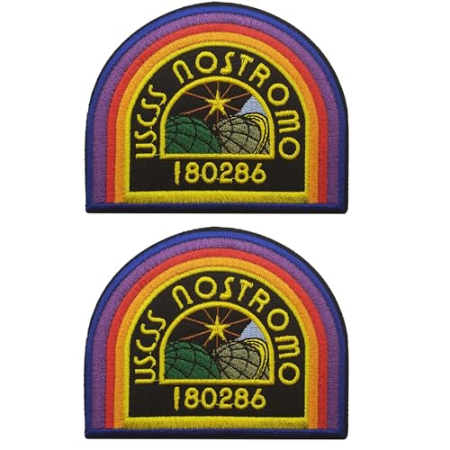 USCSS Nostromo Crew Cap Schulter Kostüm Requisite Alien Film Aufbügeln Aufnähen Emblem bestickte Applikation Abzeichen Patches von ODSS