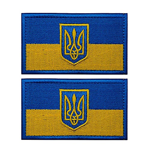 Ukrainische Armee mit Dreizack Ukraine Flagge Bestickte Applikationen Patches DIY Taktische Militär Moral Emblem Armband Abzeichen Dekorative Patch Applikationen von ODSS