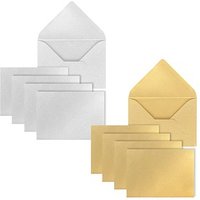 ÖKI Briefumschläge DIN C7 ohne Fenster farbsortiert nassklebend 10 St. von ÖKI