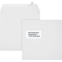 ÖKI Briefumschläge quadratisch mit Fenster weiß haftklebend 500 St. von ÖKI
