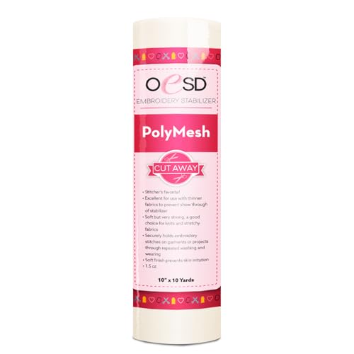 OESD Polymesh Cut-Away Stabilisator, weiß, 25,4 cm x 9,1 m Rolle OESD Polymesh Cut-Away Stabilisator, weiß, 25,4 cm x 9,1 m Rolle von OESD