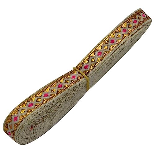 1 cm 7 Yards gewebtes Jacquard-Band, Gurtband, ethnischer Besatz, bestickte Spitze, DIY Kleidungsstück, Vorhang, Taschen, Nähzubehör, B04, 1 cm Breite 1 cm 7 Yards gewebtes Jacquard-Band, Gurtband, ethnischer Besatz, bestickte Spitze, DIY Kleidungsstück, Vorhang, Taschen, Nähzubehör, B04, 1 cm Breite von OEUWDI