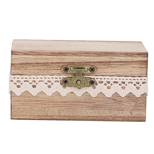 OFFAXE Boîte à Bagues en Bois Rustique, Boîte à Bagues de Fiançailles avec Style Champêtre, Détails Dentelle pour Mariage, Anniversaire, Proposition OFFAXE Boîte à Bagues en Bois Rustique, Boîte à Bagues de Fiançailles avec Style Champêtre, Détails Dentelle pour Mariage, Anniversaire, Proposition von OFFAXE