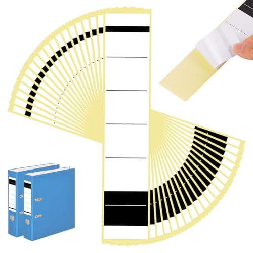 OFFCUP 110 Stück Ordnerrücken Selbstklebend 3.6x19cm Schmal Ordner Etiketten Selbstklebend Weiß Ordner Rückenschilder Ordnerrücken Aufkleber für Büro Schule Haushalt Bibliothek von OFFCUP