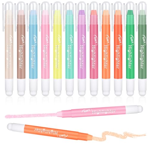 OFFCUP Bibel Textmarker 12 Farben Gel Textmarker Set Ungiftig Bibel Marker Stifte Bibelmarker Highlighter in Verschiedenen Farben zum Hervorheben Markieren für Schule, Büro, Zuhause OFFCUP Bibel Textmarker 12 Farben Gel Textmarker Set Ungiftig Bibel Marker Stifte Bibelmarker Highlighter in Verschiedenen Farben zum Hervorheben Markieren für Schule, Büro, Zuhause von OFFCUP