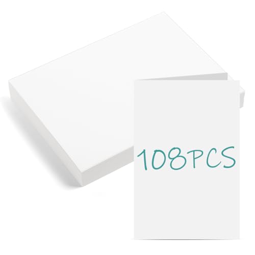 OFFCUP Blanko Postkarten, 1080 Stück A6 Karteikarten Blanko, 15 x 10 cm DIY Papier Karten Weiße Ecken Bastelkarton Fotokarton zum Selbstgestalten, Beschriften Oder Bedrucken - Faltbar OFFCUP Blanko Postkarten, 1080 Stück A6 Karteikarten Blanko, 15 x 10 cm DIY Papier Karten Weiße Ecken Bastelkarton Fotokarton zum Selbstgestalten, Beschriften Oder Bedrucken - Faltbar von OFFCUP