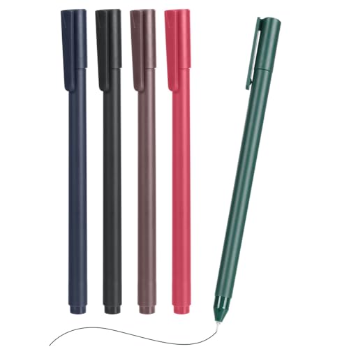 OFFCUP Gel Tintenstifte, 5pcs Aesthetic Kugelschreiber, 0.5mm niedlicher Gelschreiber, Pastell Roller Kugelschreiber Dunkel Farbnachfüllungen Premium-Gelstifte OFFCUP Gel Tintenstifte, 5pcs Aesthetic Kugelschreiber, 0.5mm niedlicher Gelschreiber, Pastell Roller Kugelschreiber Dunkel Farbnachfüllungen Premium-Gelstifte von OFFCUP