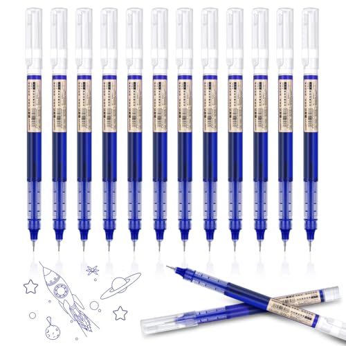 OFFCUP Gelschreiber 0.5mm, 12pcs Blau Gel-Tintenstifte, transparent japanischer Stil Gelschreiber, extra feine Spitze Blau Gel Kugelschreiber Schnell Trocknende Tinte OFFCUP Gelschreiber 0.5mm, 12pcs Blau Gel-Tintenstifte, transparent japanischer Stil Gelschreiber, extra feine Spitze Blau Gel Kugelschreiber Schnell Trocknende Tinte von OFFCUP