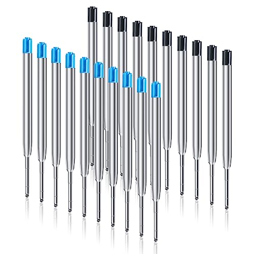 OFFCUP Kugelschreiberminen G2-Format, 20pcs Austauschbare Kugelschreiber Minen, Großraumminen Metall, Kompatible Parker Kugelschreiber Ersatzminen für das G2-Format Kugelschreiber Patrone von OFFCUP