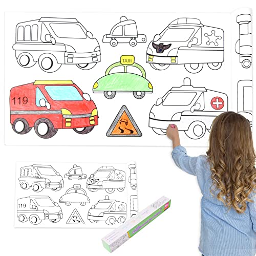 OFFCUP Malpapier Rolle Für Kinder, 30 * 300CM Schneidbare Zeichenrolle Kinder, Klebrbares DIY Malposter Für Kinder, DIY Ausmalrolle für Kinder, Frühpädagogisches Spielzeug Für Kleinkinder(Transport) OFFCUP Malpapier Rolle Für Kinder, 30 * 300CM Schneidbare Zeichenrolle Kinder, Klebrbares DIY Malposter Für Kinder, DIY Ausmalrolle für Kinder, Frühpädagogisches Spielzeug Für Kleinkinder(Transport) von OFFCUP