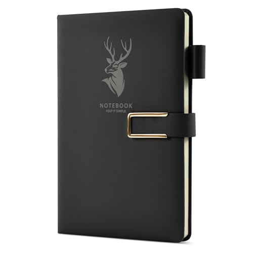 OFFCUP Notizbuch A5 Liniert, 320 Seiten, PU Hardcover Notizbücher, Premium 80gsm Dickes Papier, Elch-Design Journal Tagebuch für Büro Schule Business Arbeit Schreiben Lernen Reisen -Schwarz OFFCUP Notizbuch A5 Liniert, 320 Seiten, PU Hardcover Notizbücher, Premium 80gsm Dickes Papier, Elch-Design Journal Tagebuch für Büro Schule Business Arbeit Schreiben Lernen Reisen -Schwarz von OFFCUP