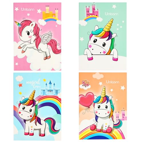 OFFCUP Notizbuch A5 Liniert 4 Stück Notizblock Einhorn Cover Notizheft 16 Blatt Mini Notizblöcke Tragbar Tagebuch Klein Notizzettel Schreibblock Heft für Büro und Schule Geschenk für Kinder OFFCUP Notizbuch A5 Liniert 4 Stück Notizblock Einhorn Cover Notizheft 16 Blatt Mini Notizblöcke Tragbar Tagebuch Klein Notizzettel Schreibblock Heft für Büro und Schule Geschenk für Kinder von OFFCUP