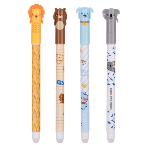 OFFCUP Radierbarer Kugelschreiber, 4 Blau Tintenroller Radierbar Gelstift, 0.5mm Radierstift Cartoon Löschbarer Stift Erasable Pen für Kinder Studenten Geschenk Schul Bürobedarf OFFCUP Radierbarer Kugelschreiber, 4 Blau Tintenroller Radierbar Gelstift, 0.5mm Radierstift Cartoon Löschbarer Stift Erasable Pen für Kinder Studenten Geschenk Schul Bürobedarf von OFFCUP