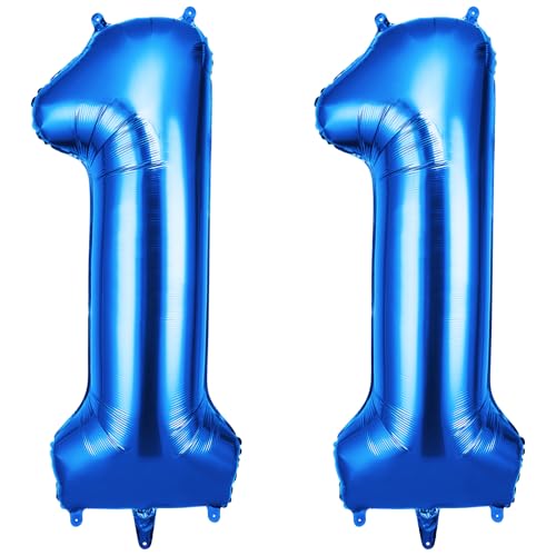 OFFCUP Luftballon Zahlen 11, Blau 11 Geburtstag Zahlen Ballon 101cm Groß Folienballon 40 Zoll Helium Ballons zum Mädchen Junge Geburtstag Party Deko Abschluss Jubiläums(11, Blau) OFFCUP Luftballon Zahlen 11, Blau 11 Geburtstag Zahlen Ballon 101cm Groß Folienballon 40 Zoll Helium Ballons zum Mädchen Junge Geburtstag Party Deko Abschluss Jubiläums(11, Blau) von OFFCUP