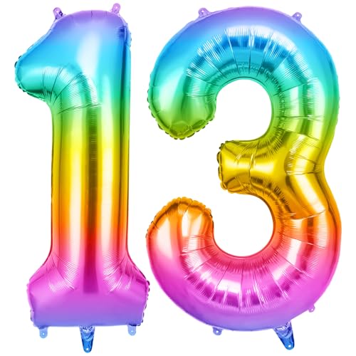OFFCUP Zahlen Luftballon Jelly, Folienballon Zahl 13/31, 40 Zoll Helium Ballons Geburtstagsdeko Mädchen Junge Kindergeburtstag Party Deko Ballon Zahl Deko zum Geburtstag Silvester Neujahr OFFCUP Zahlen Luftballon Jelly, Folienballon Zahl 13/31, 40 Zoll Helium Ballons Geburtstagsdeko Mädchen Junge Kindergeburtstag Party Deko Ballon Zahl Deko zum Geburtstag Silvester Neujahr von OFFCUP