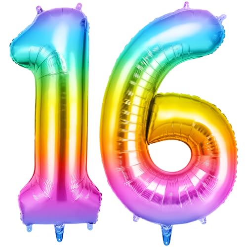 OFFCUP Zahlen Luftballon Jelly, Folienballon Zahl 16/61, 40 Zoll Helium Ballons Geburtstagsdeko Mädchen Junge Kindergeburtstag Party Deko Ballon Zahl Deko zum Geburtstag Silvester Neujahr OFFCUP Zahlen Luftballon Jelly, Folienballon Zahl 16/61, 40 Zoll Helium Ballons Geburtstagsdeko Mädchen Junge Kindergeburtstag Party Deko Ballon Zahl Deko zum Geburtstag Silvester Neujahr von OFFCUP