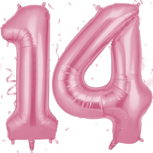 OFFCUP Zahlen Luftballon Rosa, Folienballon Zahl 14/41, 40 Zoll Helium Ballons Geburtstagsdeko Mädchen Junge Kindergeburtstag Party Deko Ballon Zahl Deko zum Geburtstag Silvester Neujahr OFFCUP Zahlen Luftballon Rosa, Folienballon Zahl 14/41, 40 Zoll Helium Ballons Geburtstagsdeko Mädchen Junge Kindergeburtstag Party Deko Ballon Zahl Deko zum Geburtstag Silvester Neujahr von OFFCUP