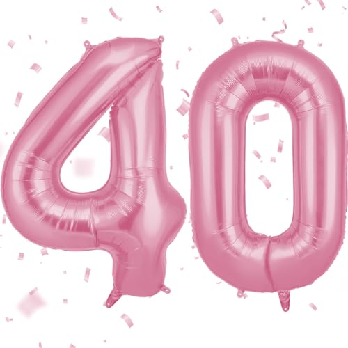 OFFCUP Zahlen Luftballon Rosa, Folienballon Zahl 40, 40 Zoll Helium Ballons Geburtstagsdeko Mädchen Junge Kindergeburtstag Party Deko Ballon Zahl Deko zum Geburtstag Silvester Neujahr OFFCUP Zahlen Luftballon Rosa, Folienballon Zahl 40, 40 Zoll Helium Ballons Geburtstagsdeko Mädchen Junge Kindergeburtstag Party Deko Ballon Zahl Deko zum Geburtstag Silvester Neujahr von OFFCUP